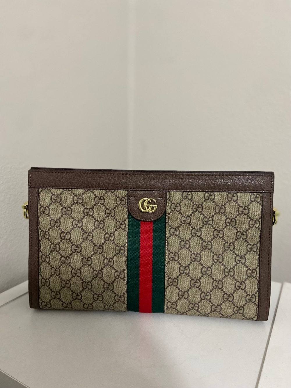 Gucci Ophidia GG Supreme Canvas Chain Wallet